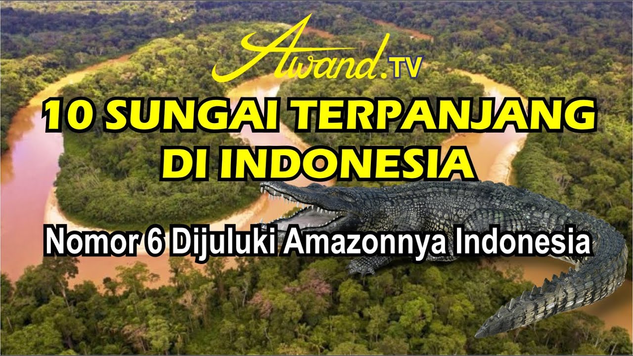 10 Sungai Terpanjang di Indonesia | Nomor 6 Dijuluki Amazonnya Indonesia