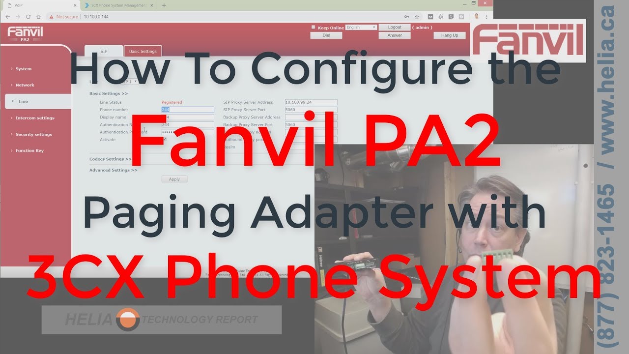 How To Configure a Fanvil PA2 Paging Adapter with 3CX Phone System