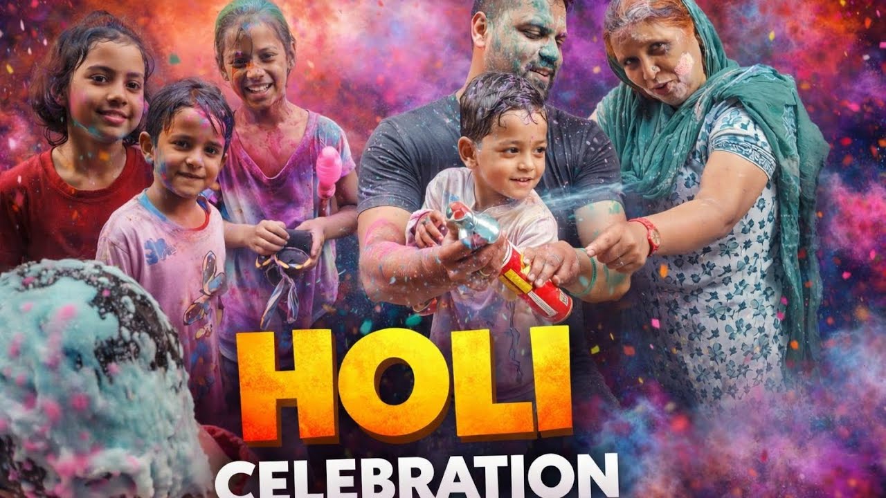 लेट सही लेकिन होली की मस्ती अभी बाकी है 😍 | Holi Celebration Vlog#viral #funny #trending #comedy 