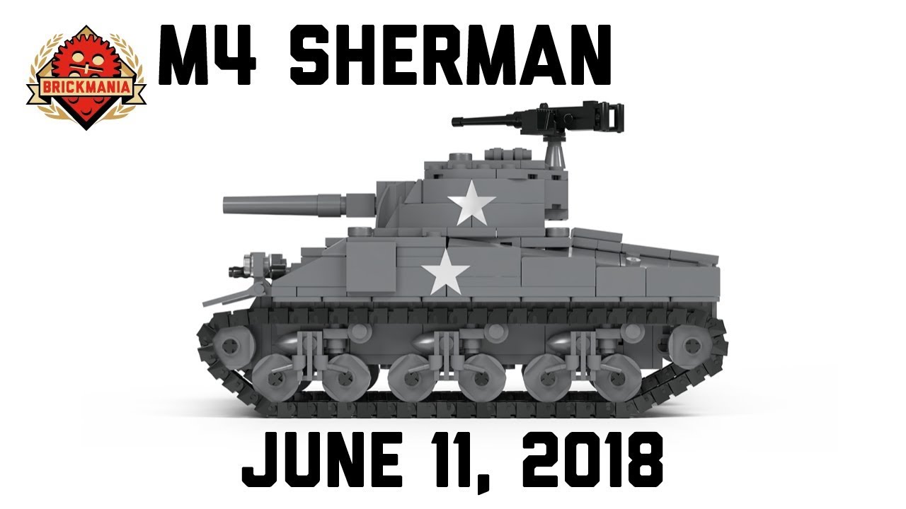 M4 Sherman - Allied Medium Tank (2018) - Custom Military Lego
