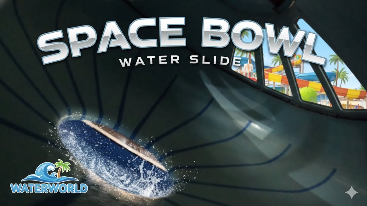 Space Bowl Water Slide at Waterworld waterpark Stoke ✨💦😃 3 times ✨