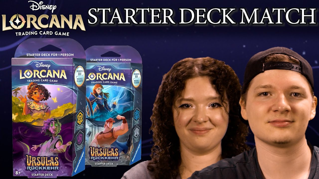 Disney Lorcana Ursulas Rückkehr Starter Deck Tutorial Match deutsch | lorcana spielen lernen |Trader