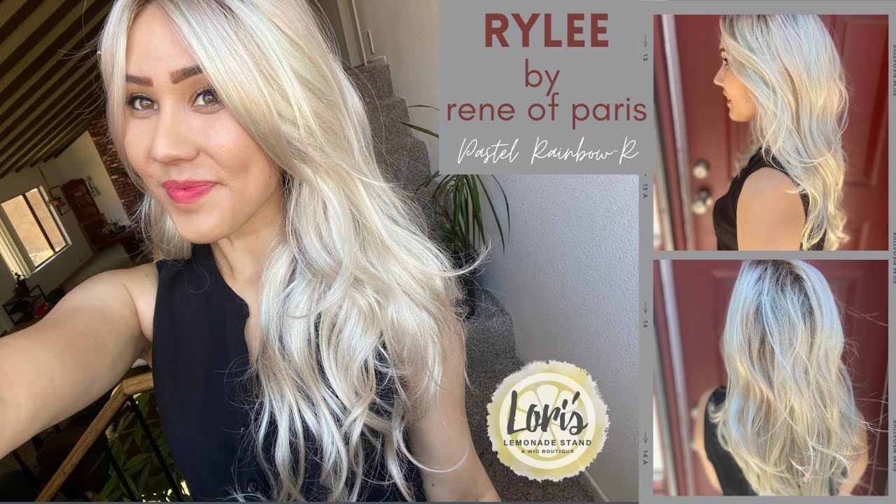 WIG REVIEW:  Rylee by Rene of Paris - Pastel Rainbow-R