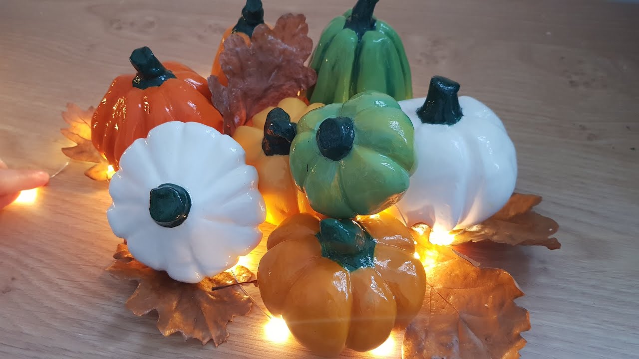DIY Citrouilles en argile auto-durcissante - DIY Pumpkin air dry clay