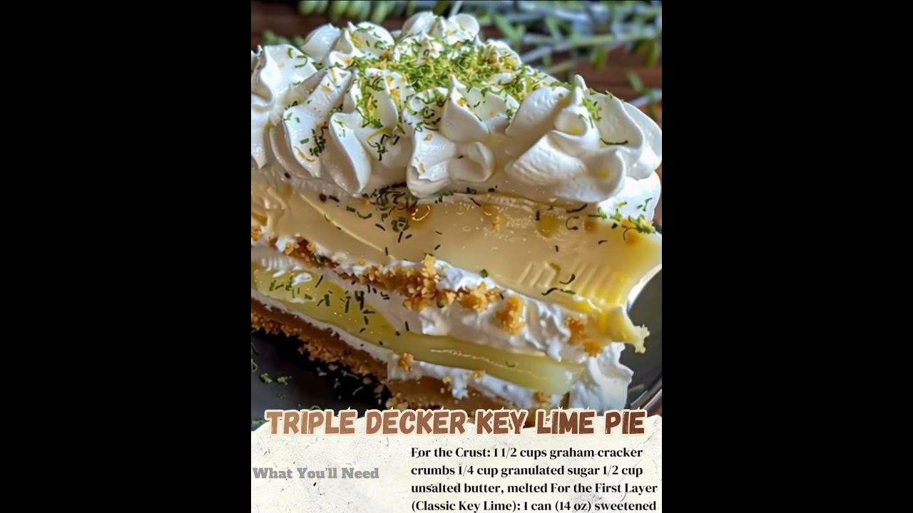 Triple Decker Key Lime Pie