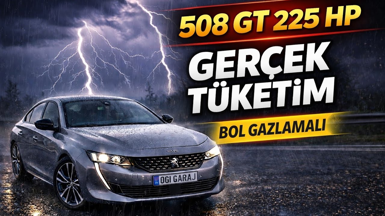 Peugeot 508 GT 225 HP | Bol Gazlamalı Gerçek Tüketim Testi (Adaptif CC)