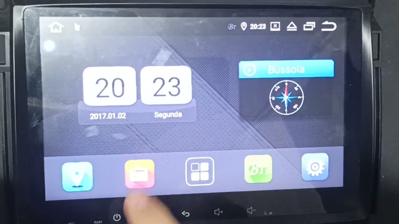 Como resolver defeito em touch central multimidia, touch invertido