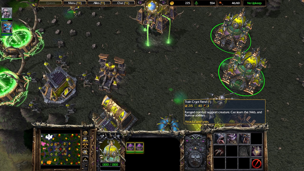 4k Warcraft III reforged 4v4 random same undead