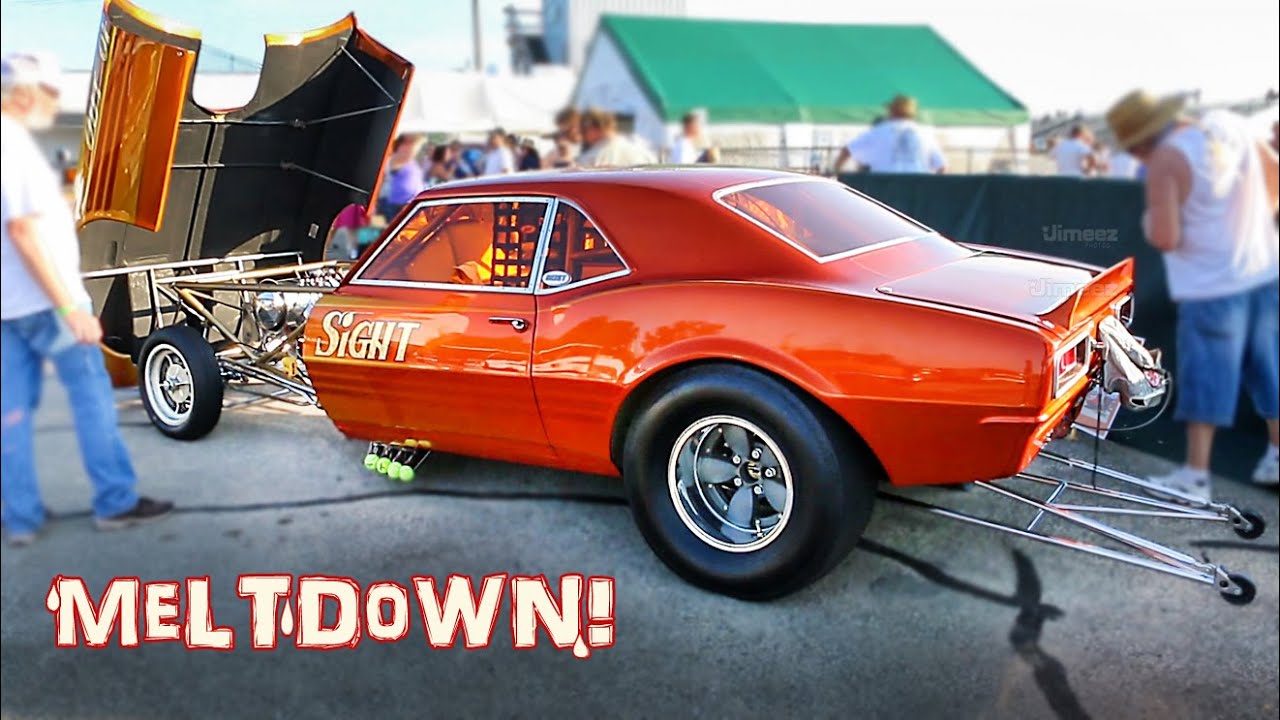 MELTDOWN DRAGS! PIT MONTAGE! PRE '66 DRAG CARS! BYRON DRAGWAY!