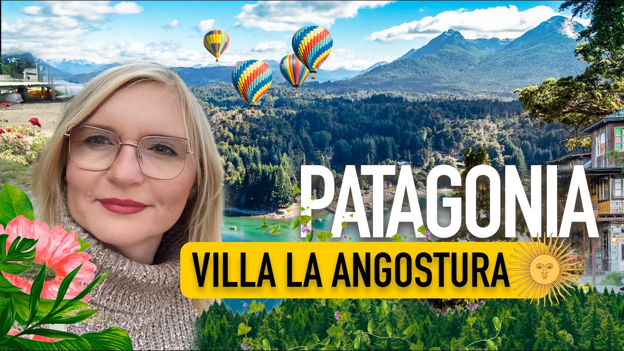 Вилья-Ла-Ангостура. Патагония. Самая короткая река в мире.