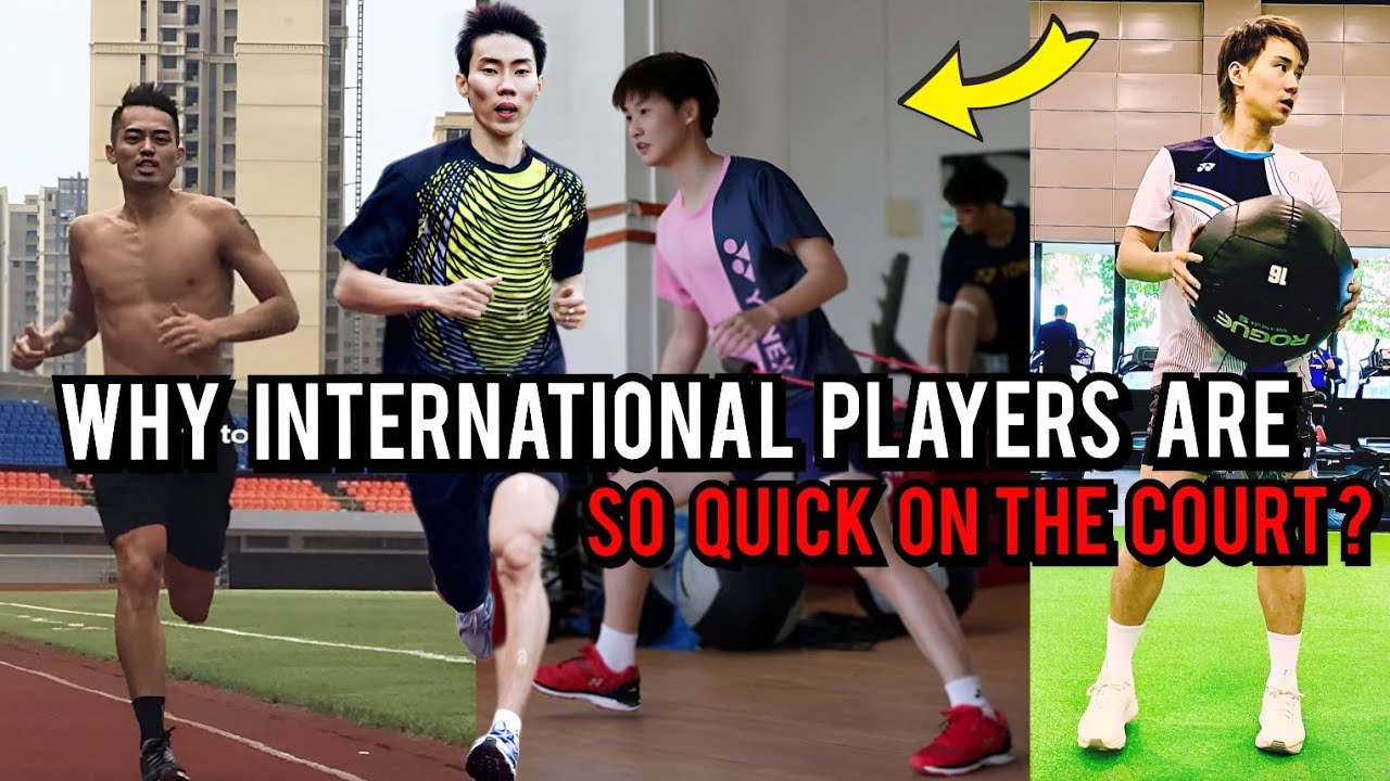 Why international players are so quick on the court ? Badminton training ideas