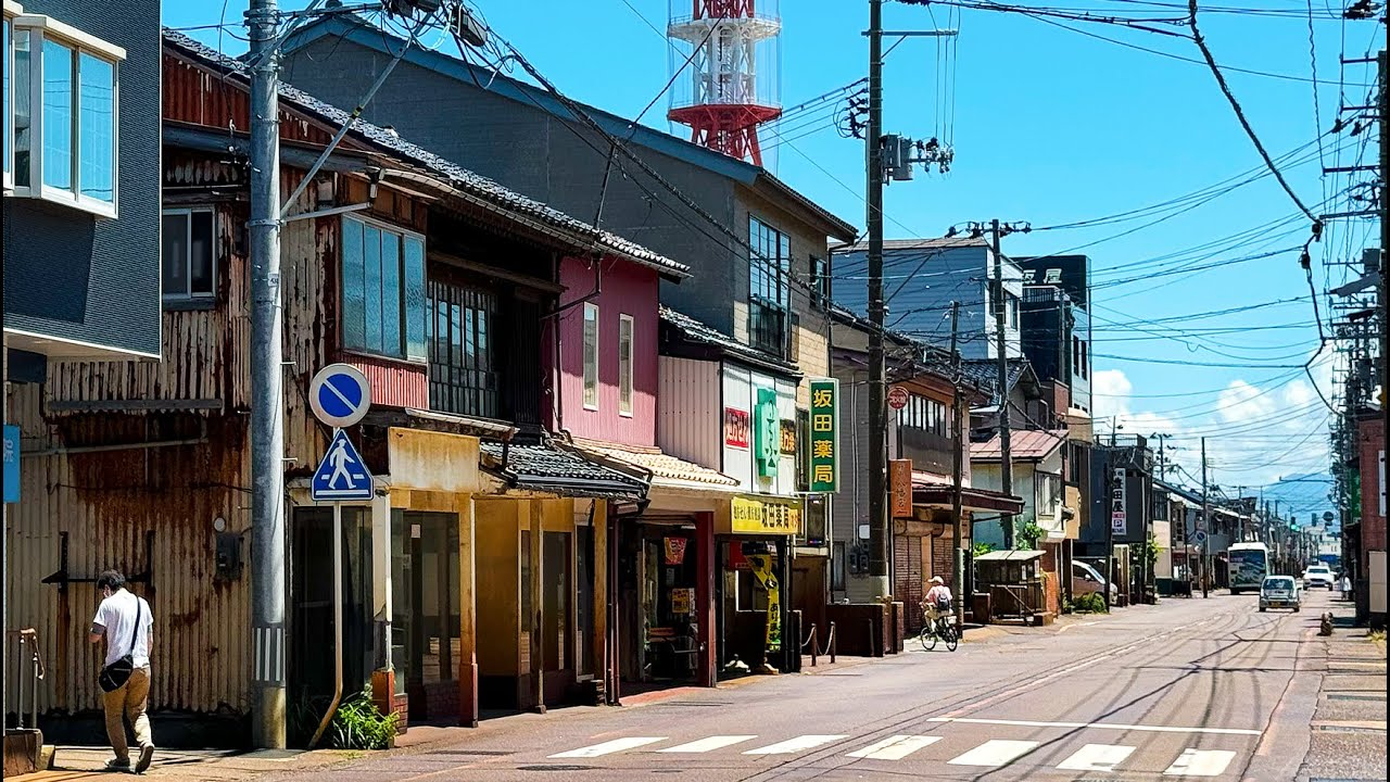 Japanese countryside Naoetsu walk (Niigata) //4K