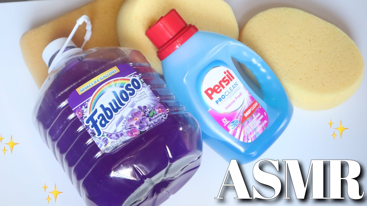 ✨ ASMR SUPER SIZZLE SUDS!! ✨ Detergent + Fabuloso 💜