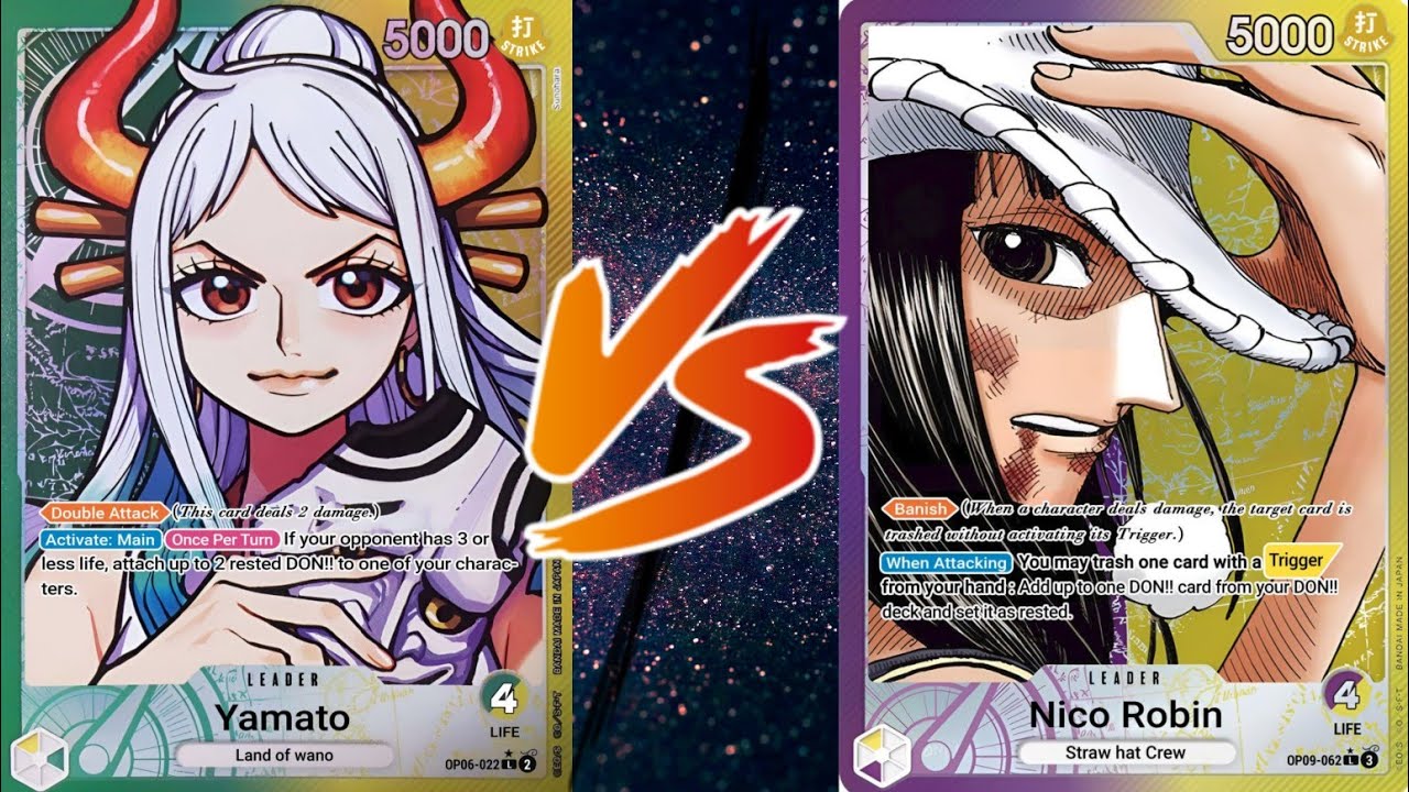One Piece Card Game: Yamato vs Nico Robin [OP-10]