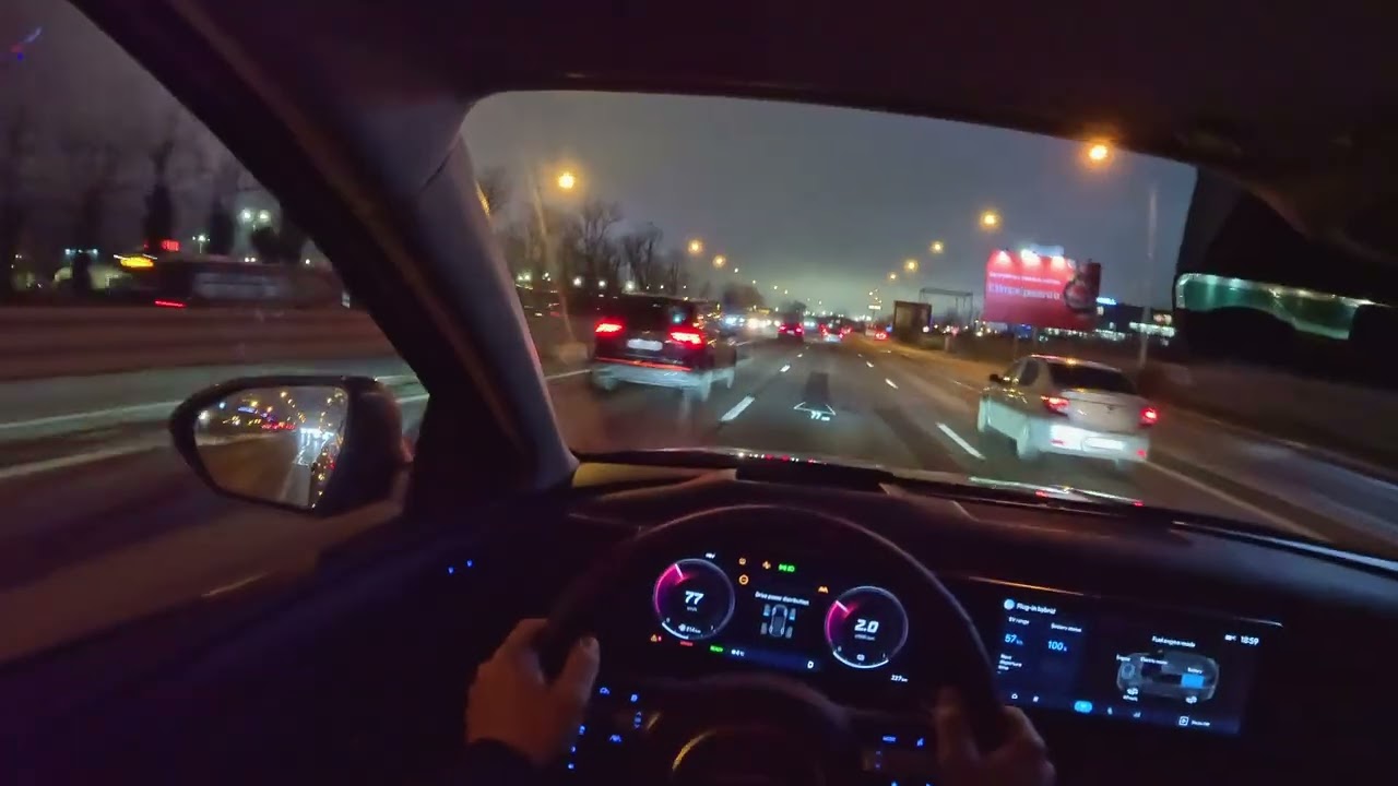 New Hyundai Tucson PHEV (288hp) POV Night Relaxed Drive Binaural Audio Sport & EV Modes