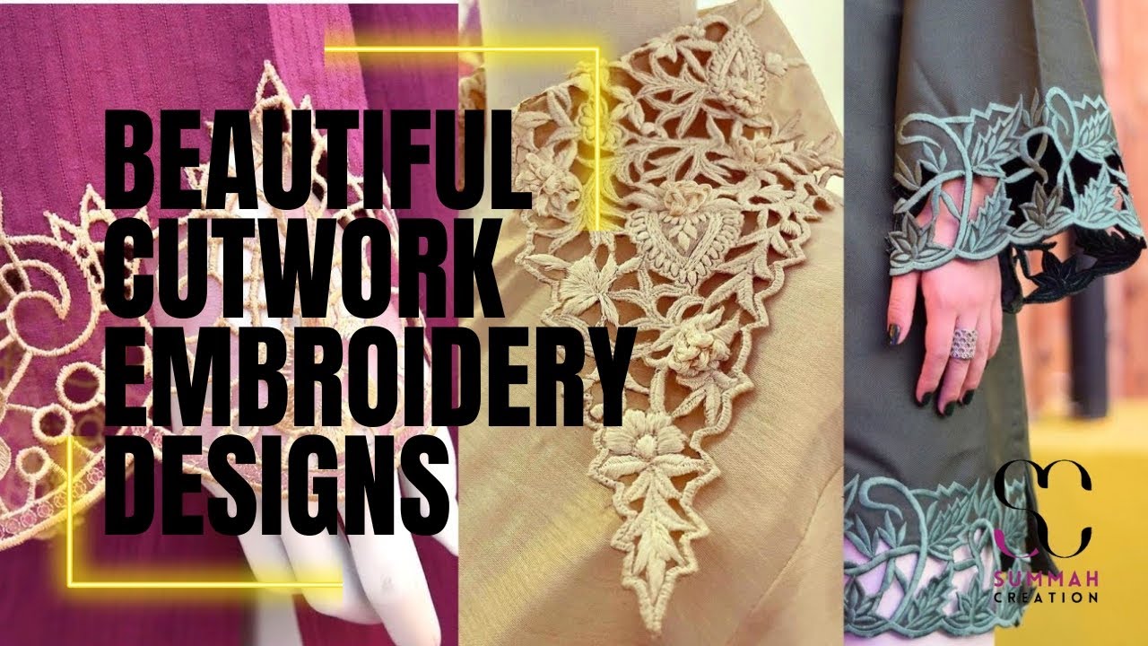 Beautiful Cutwork Embroidery Designs I Cutwork Embroidery Dress Design I Fancy Cutwork Suit Design