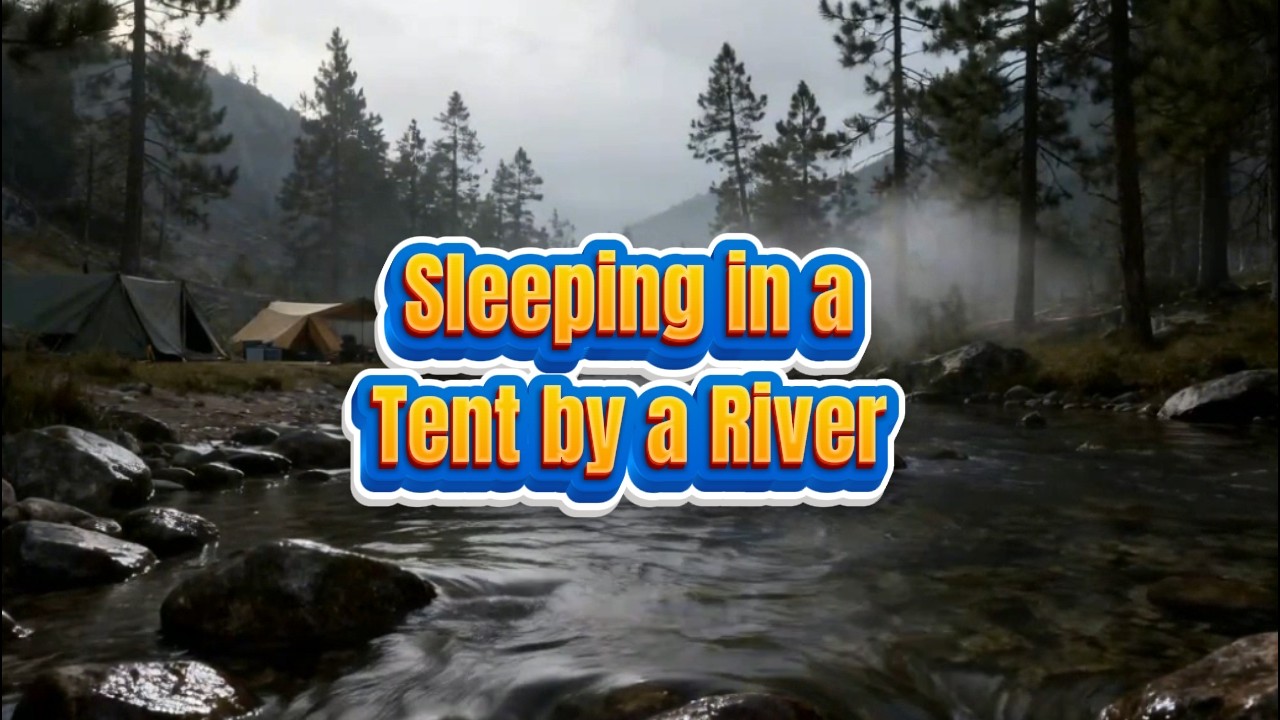 Sleeping in a Tent by a River 🌊 3 Hours of Relaxing Water Sounds