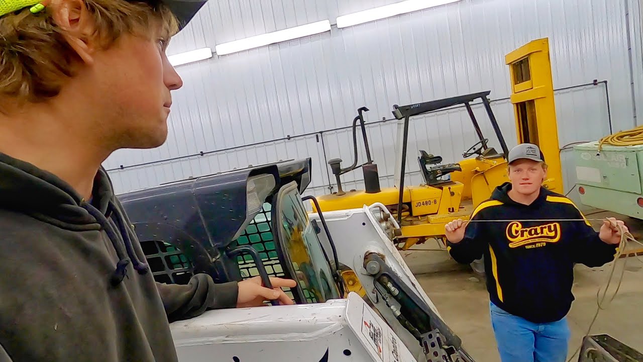 Проблемы 4 дня. Застрял снаружи Bobcat!!!!