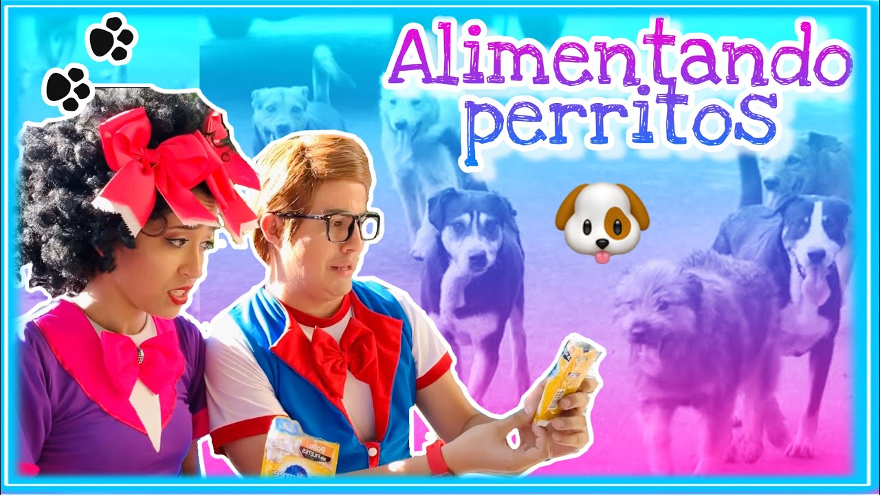 Le dimos de comer a perritos de la calle / CASI NOS MUERDE UN PERRITO 🐶