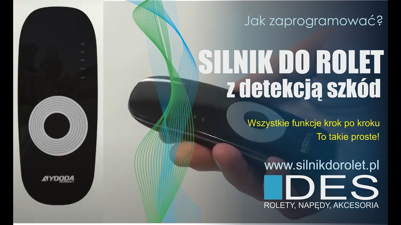Silnik do rolet z detekcją przeszk&oacute;d radiowy programowanie część 1