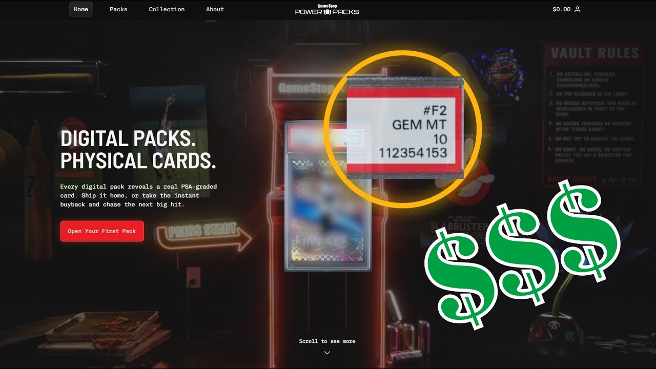 CAN I GET LUCKY OPENING GAMESTOP POWERPACKS ?!?