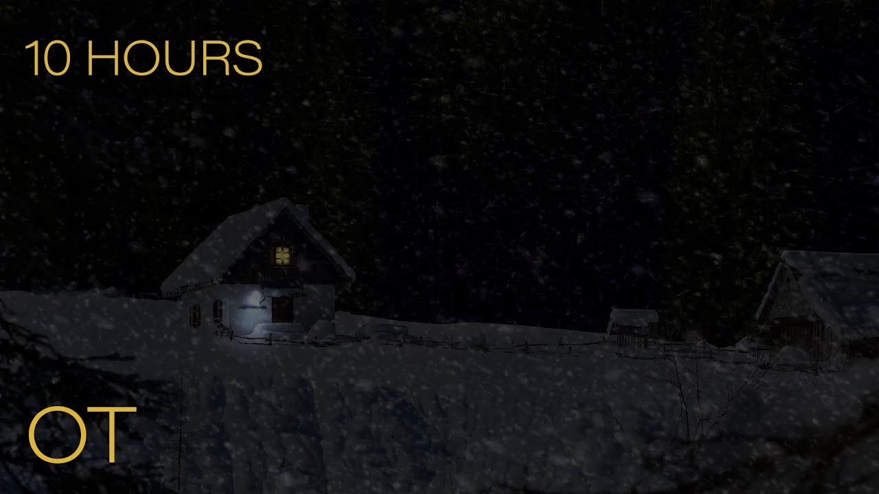 BLIZZARD IN THE SWISS ALPS | Howling Wind & Blowing Snow | Relax | Study | Sleep