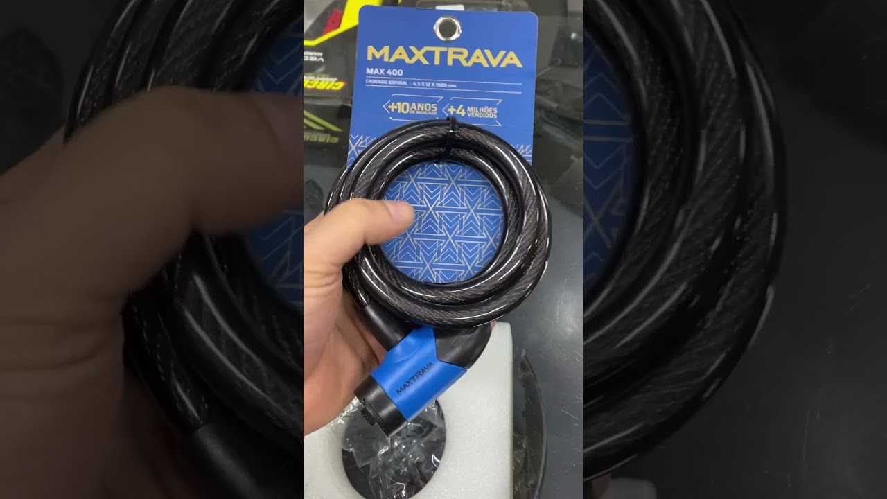 Cadeado Espiral Maxtrava Max 405 12X1850MM Fume