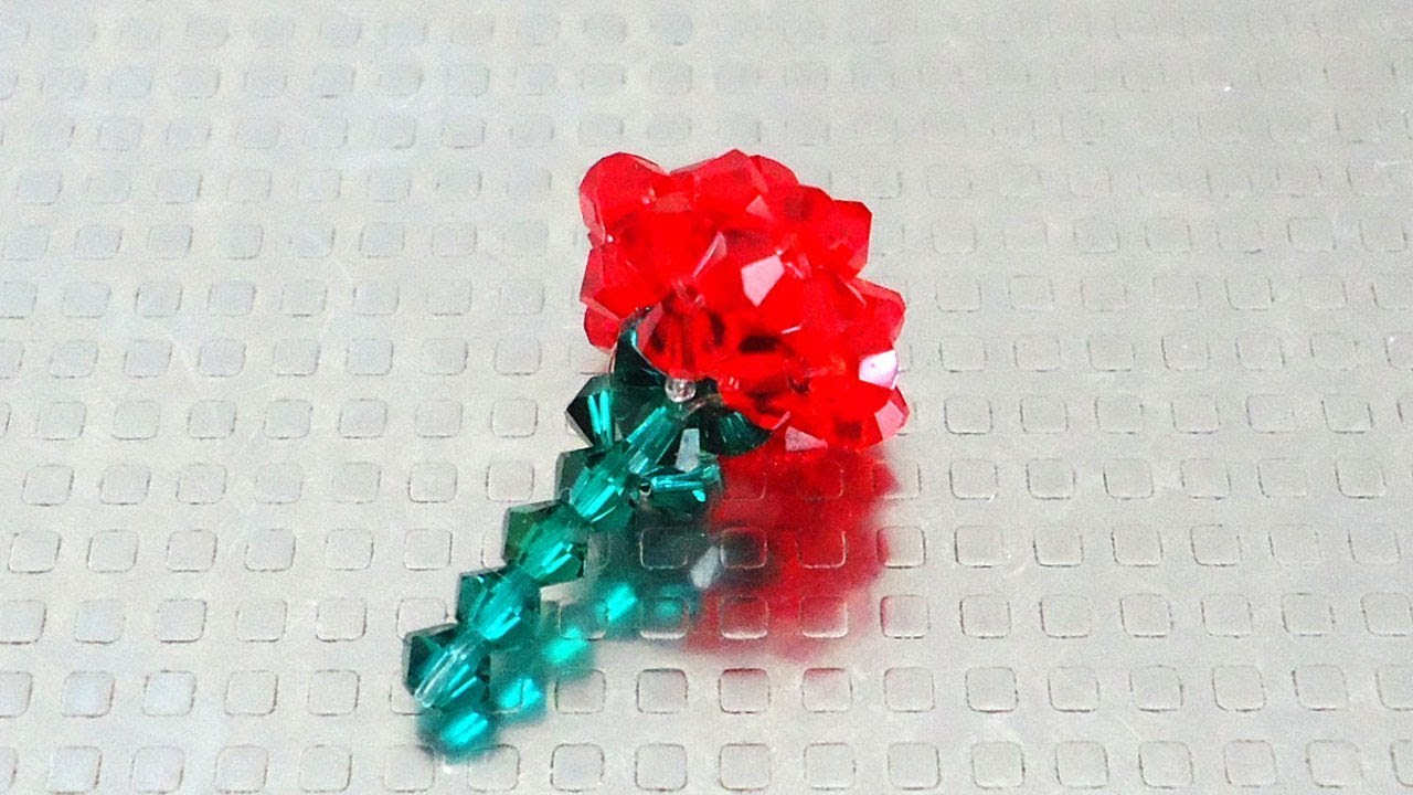 カーネーションの作り方 Carnation, How to make beaded 【わんこビーズ r023】
