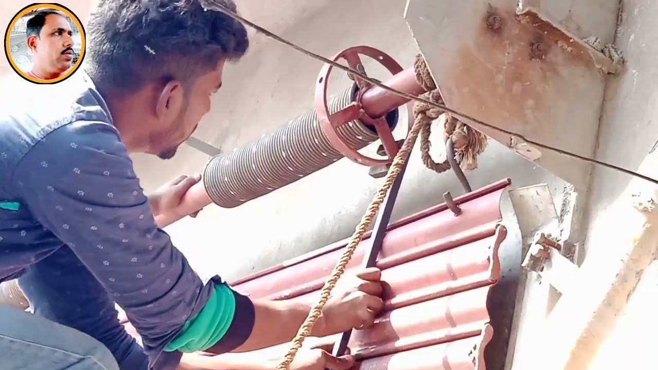 how to shutter fitting//rolling shutter fitting video//Duggal fabrications❤❤❤