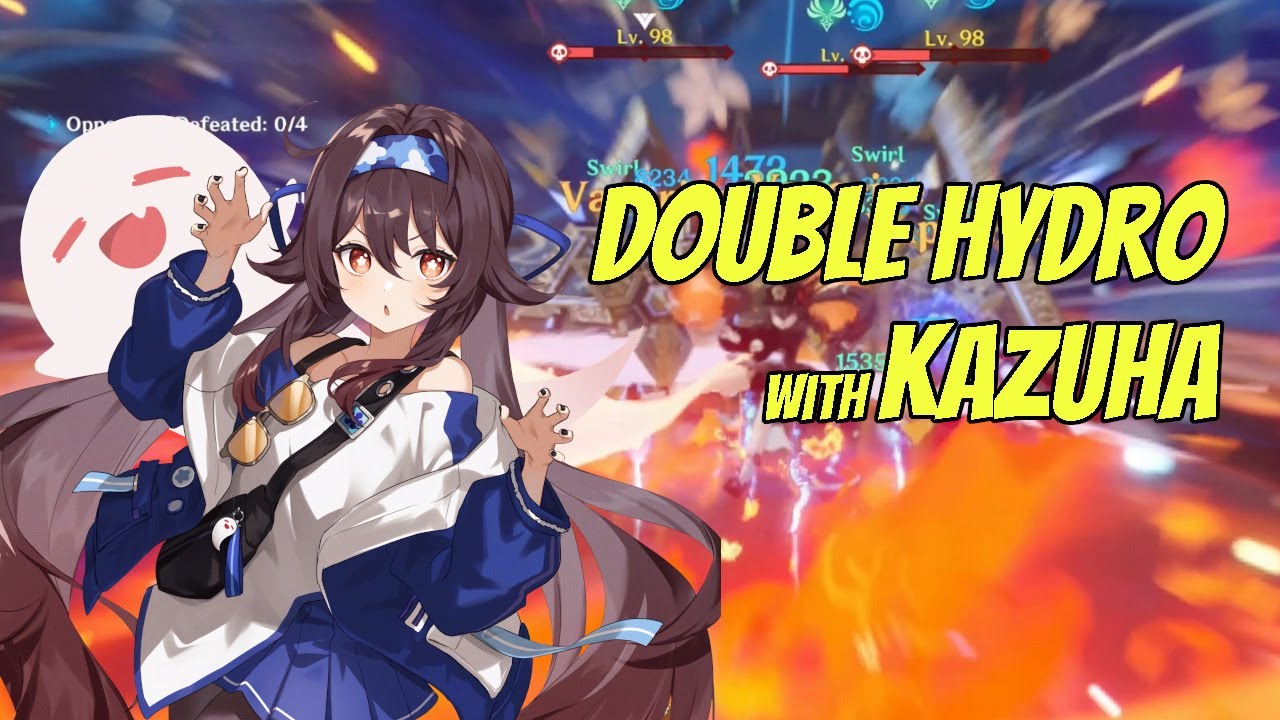 Hu Tao Double Hydro with Kazuha