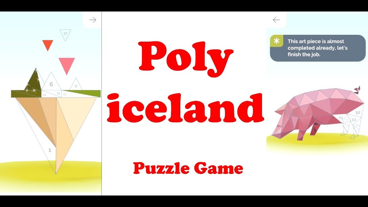 Poly iceland | Useful Puzzle Game for kid | iOS Gameplay