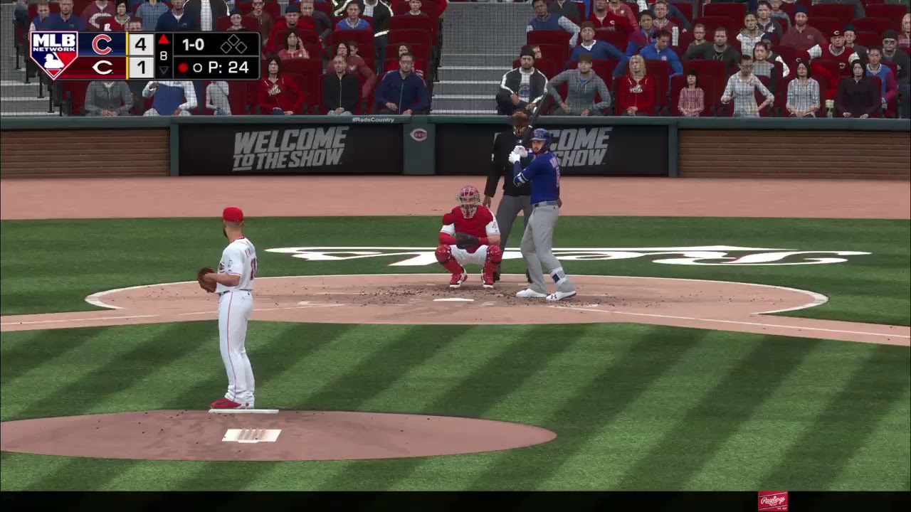 MLB CPU vs CPU League: Cubs (3-1) @ Reds (2-1)