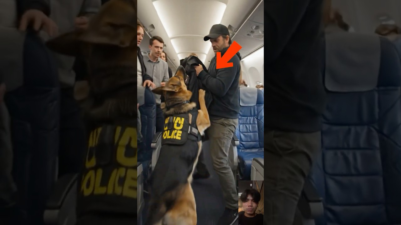 Полицейская собака спасла весь самолет от взрыва! ✈️💥 #шорты #собака #доброта