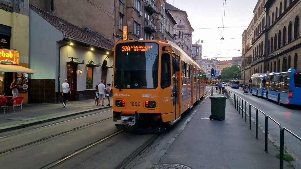 BKV 37E vonatpótló villamos (Kőbánya felső - Blaha Lujza tér): 1606 (2025.09.01)