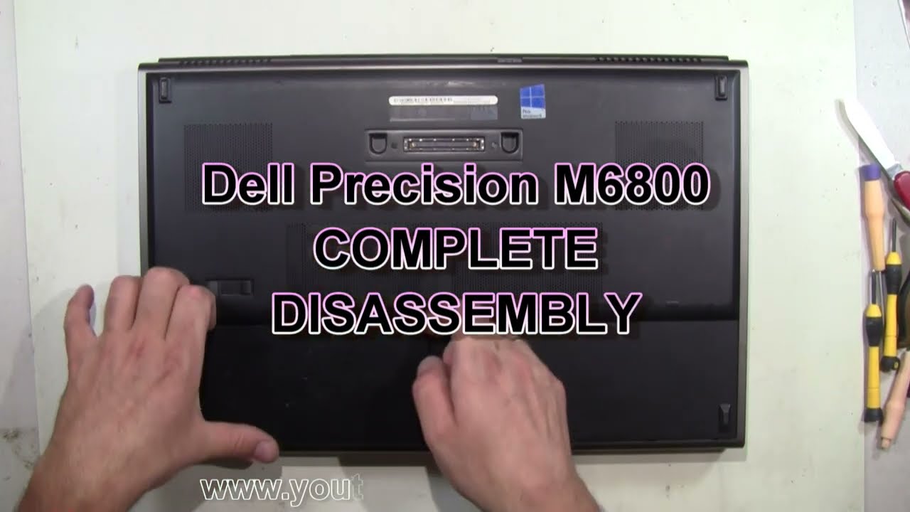Dell Precision M6800 How To Complete Take Apart Full Disassembly Nothing Left