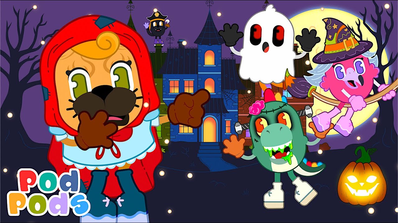 It&rsquo;s Halloween Night! | Spooky Adventure Halloween Songs For Kids | Pod Pods