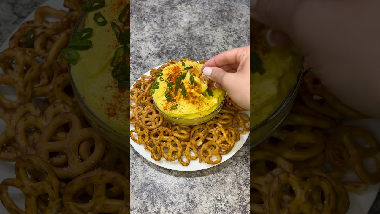 Deviled egg DIP! #asmr #deviledeggs #glutenfree #celiac #easterideas #easterfood
