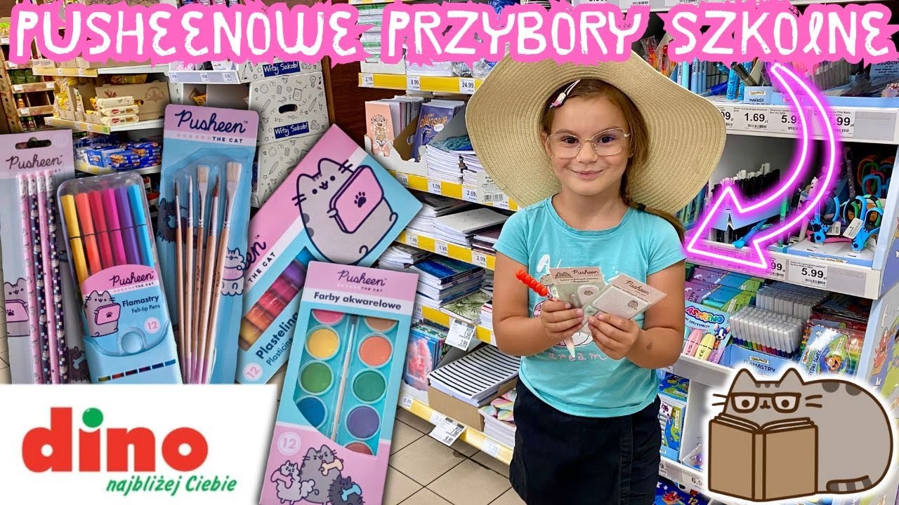 W poszukiwaniu Pusheenowych przyborów szkolnych✂️🖇️ Zakupy w Dino💖 Back to School🤩