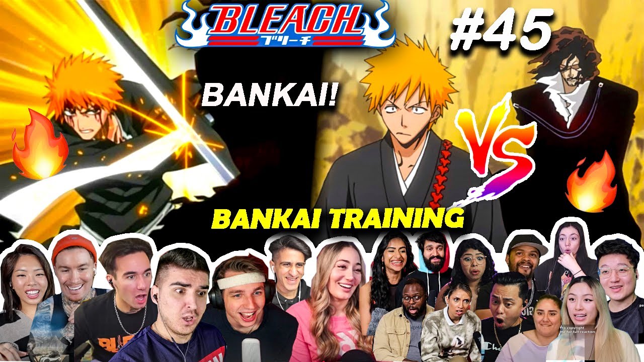 БАНКАЙ!🗡️Ичиго против Зангецу🔥Тренировка Банкай. Реакции на 45 серию Bleach (Bleach)