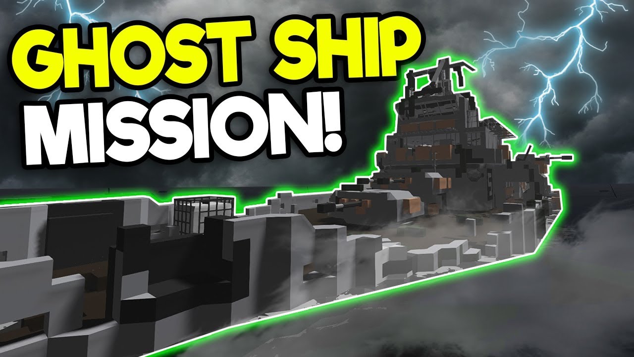 HAUNTED GHOST SHIP SURVIVAL MISSION! - Stormworks: Build and Rescue Gameplay - Sinking Ship Survival