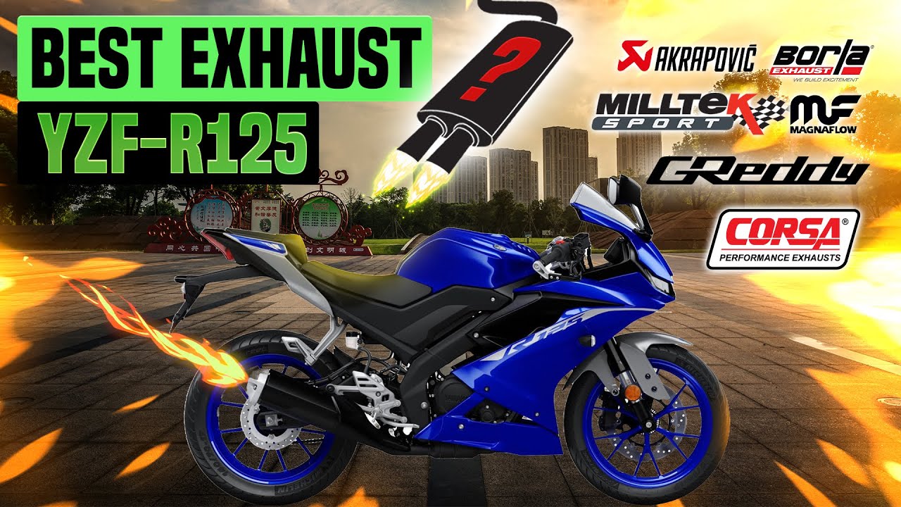 Yamaha YZF-R125 Exhaust Sound🔥Akrapovic,Arrow,Black Widow,Delkevic,Dominator,Giannelli,Lextek,Mivv