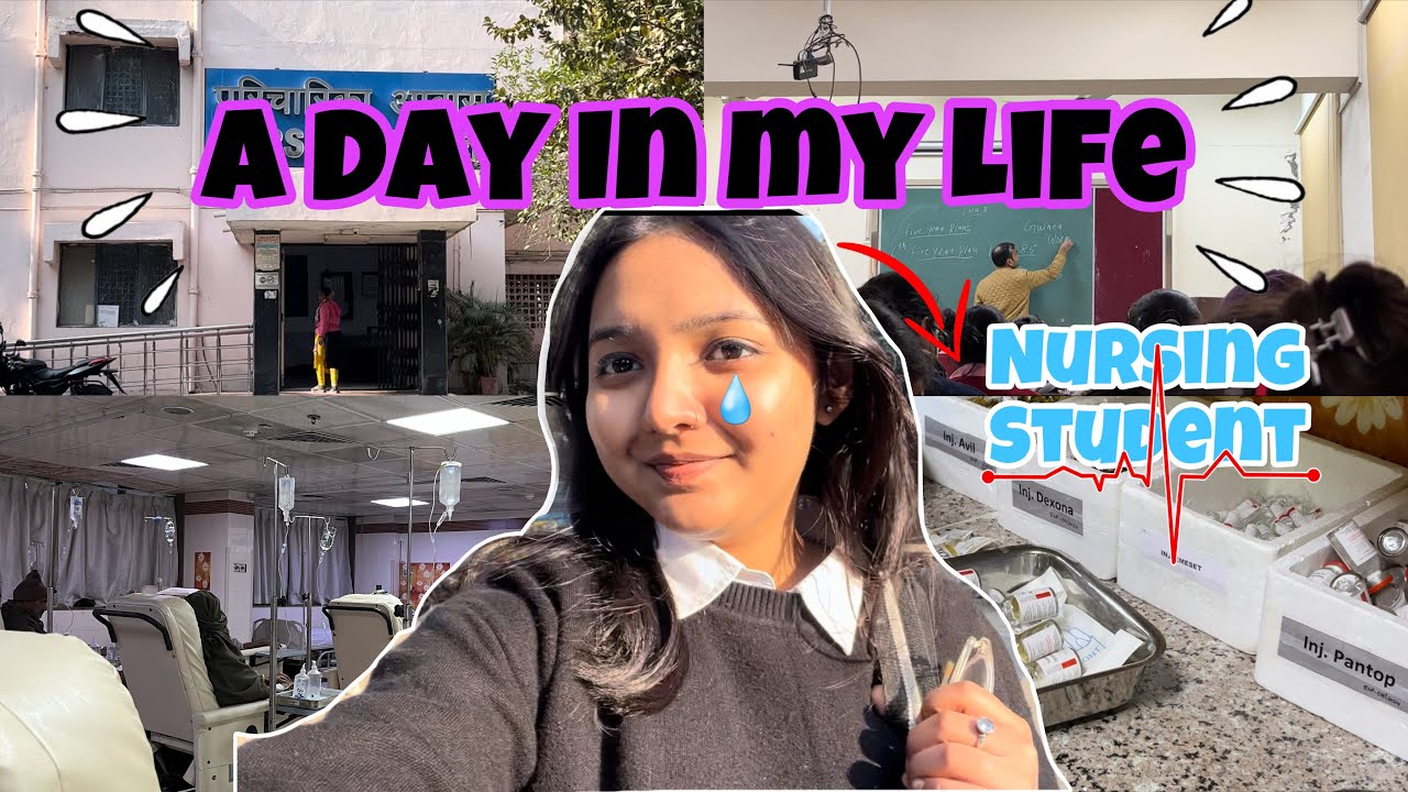 A Day in my life as a Nursing Student 🏥( clincals ,classes ,gym ,assignments ) (Bsc nursing)