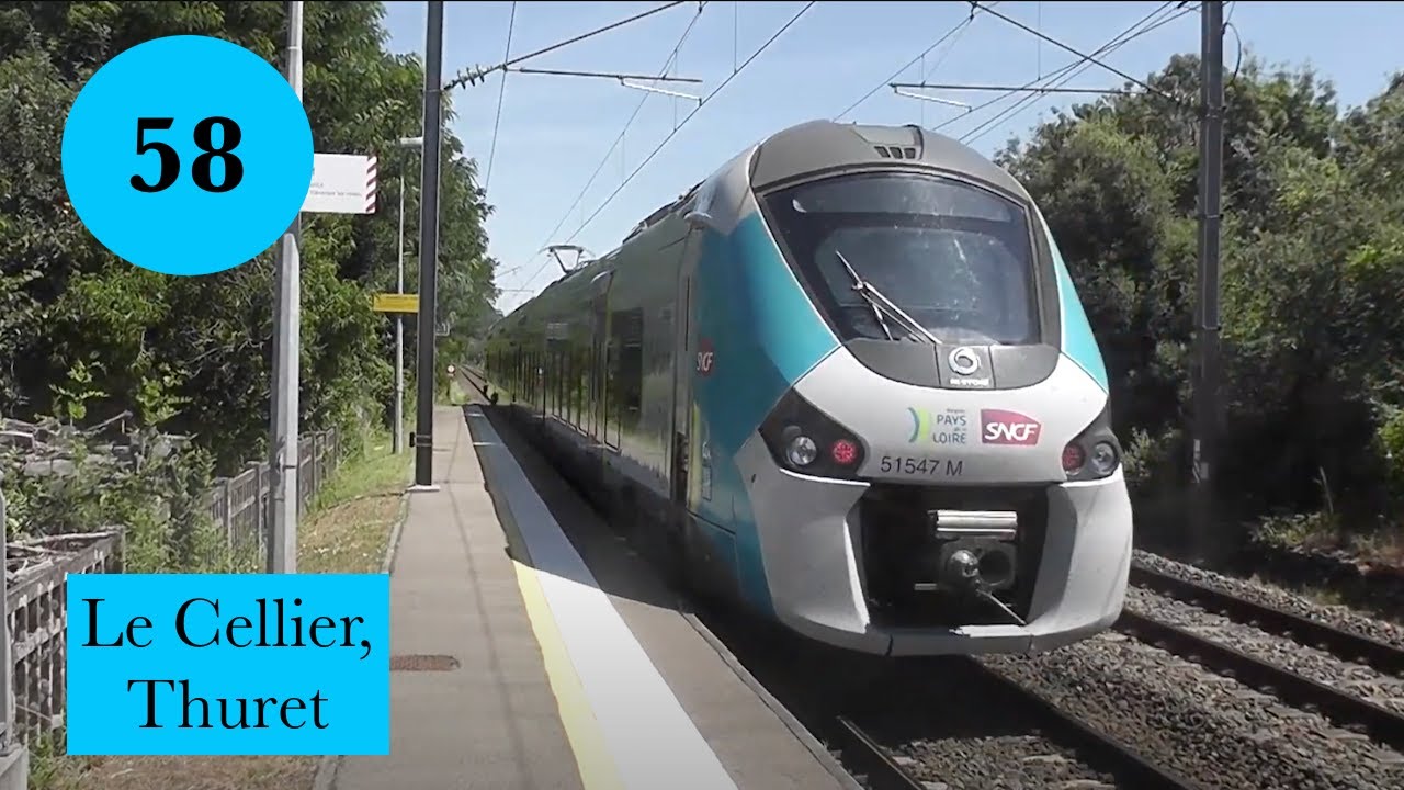 GPF n°58 : Trains en gare du Cellier (loire-Atlantique) et au PN de Thuret (Puy de Dôme)