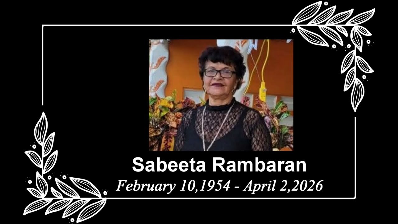 Ogłoszenie o śmierci &ndash; Sabeeta Rambaran