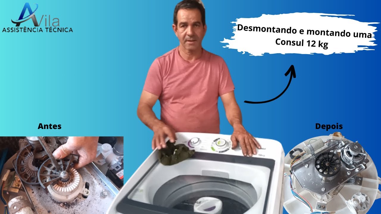 Como desmontar e montar uma Consul 12 kg
