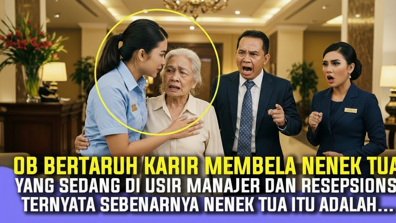 OB MISKIN BERTARUH PEKERJAAN MEMBELA NENEK TUA YANG DIUSIR RESEPSIONIS HOTEL, NASIBNYA KINI MALAH...