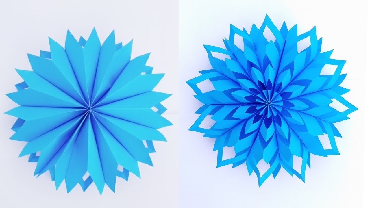 AMAZING DIY 3D HOME DECOR #snowflakes #wintercrafts#holidaycraft#paperartandcraft