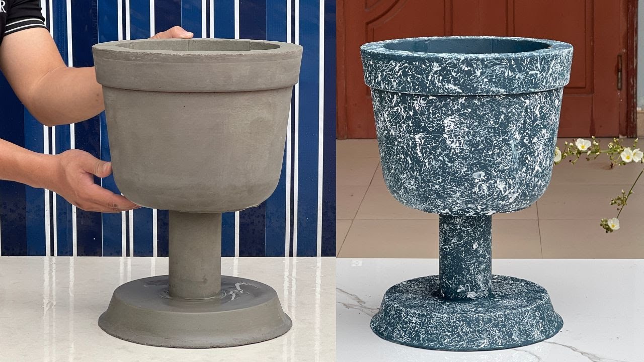 Amazing Idea Make Plant Pots From Cement - Unique And Creative