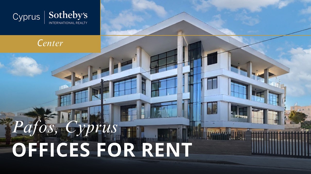 Brand new offices for rent in the center of Paphos, Cyprus.