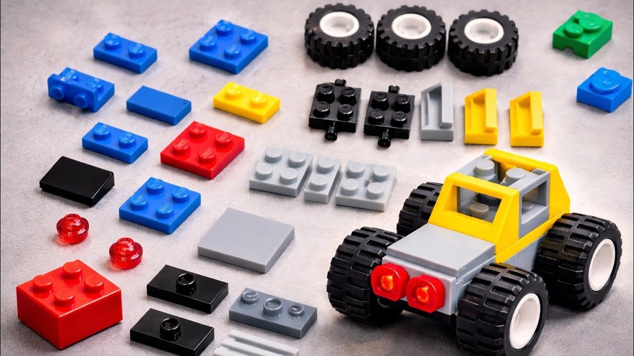 How to Build a LEGO Off-Road Car/Easy Step-by-step Tutorial